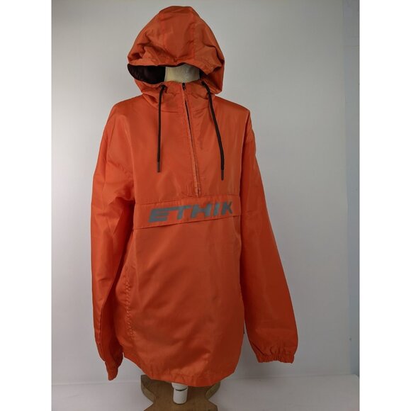 Ethik Acadia Anorka Jacket Size XL Salmon NWT Unisex Hooded Orange Hiking - Picture 1 of 13